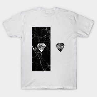 Black and white diamond T-Shirt